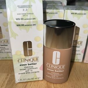 Clinique Even Better Broad Spectrum SPF15 Makeup Matte Foundation WN 69 Cardamon